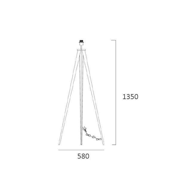 Artdelight Vloerlamp Triad - Wit