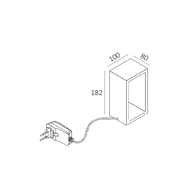 Artdelight Tafellamp Corridor - Zwart