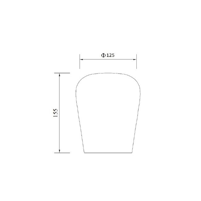 Artdelight Glas Tombo 12,5cm - Smoke Grijs