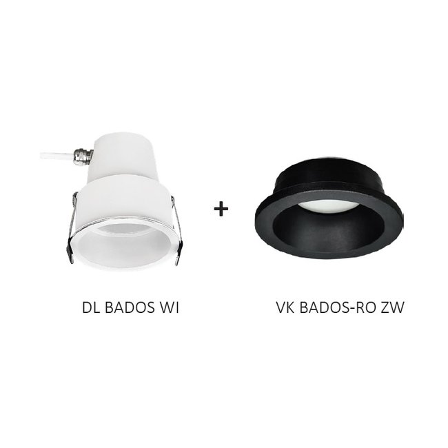 Artdelight Inbouwspot Bados Rond - Zwart