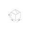 Artdelight Wandlamp Cube - Wit