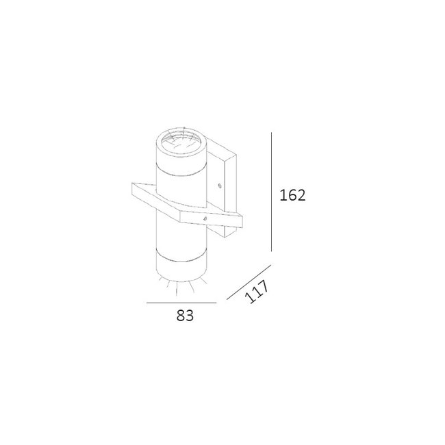 Artdelight Wandlamp Double - Wit