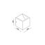 Artdelight Wandlamp Cube  - Wit - Dim To Warm