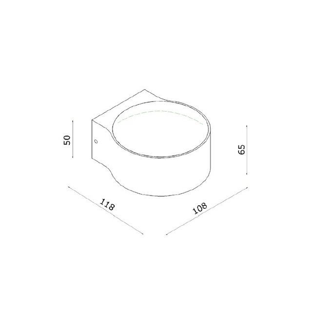 Artdelight Wandlamp Hudson - Goud