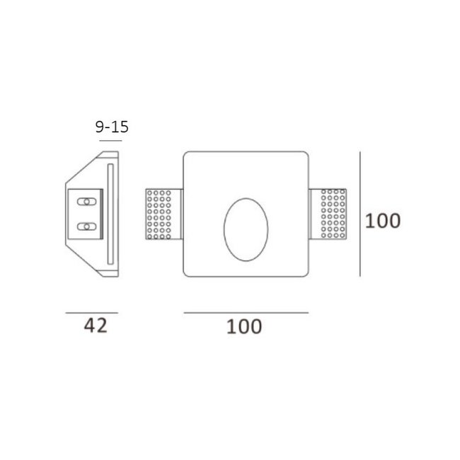 Artdelight Inbouwspot Vivas - Wit