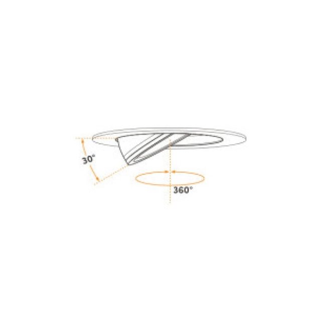 Artdelight Inbouwspot Special - Zwart - Dim To Warm