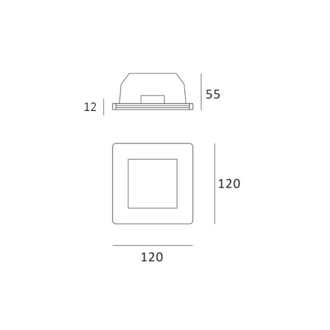 Artdelight Inbouwspot Cygan - Wit