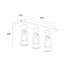 Artdelight Plafondlamp Tech 3L - Zwart