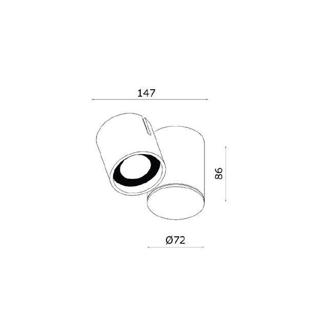 Artdelight Plafondlamp Mayen - Aluminium