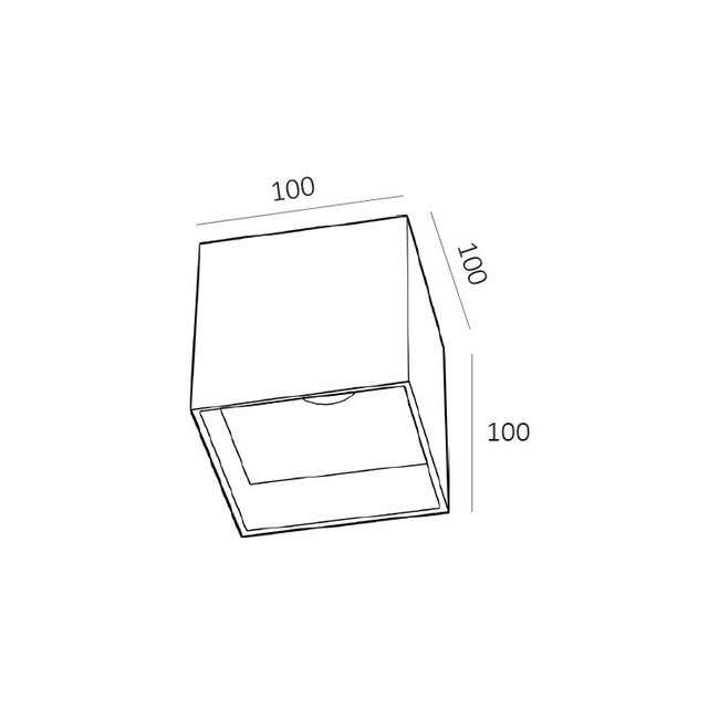 Artdelight Plafondlamp Brock - Wit