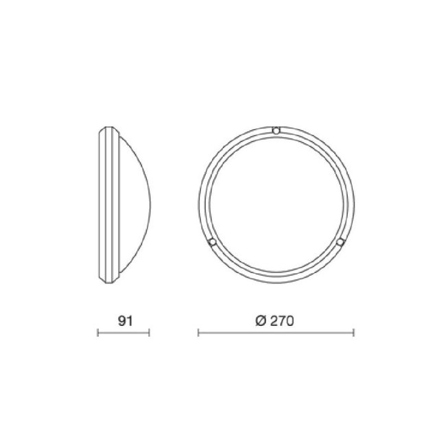 Artdelight Plafondlamp Ivela - Wit