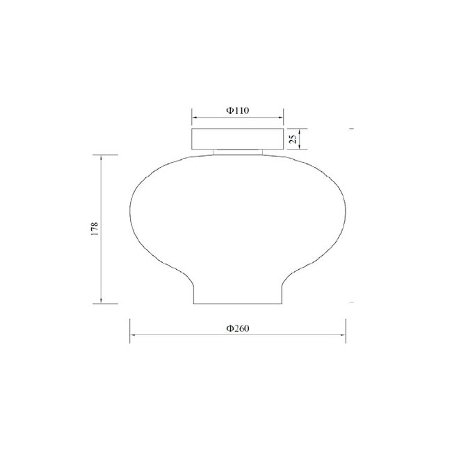Artdelight Plafondlamp Toronto - Amber