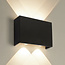 Lighting Collection Wandlamp Sloan 2 - Zwart