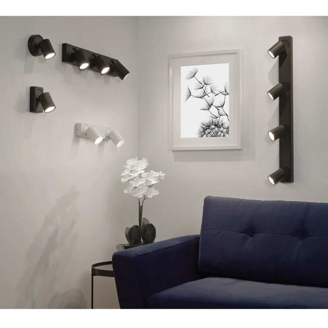 Lighting Collection Plafondlamp Moon 4L - Zwart