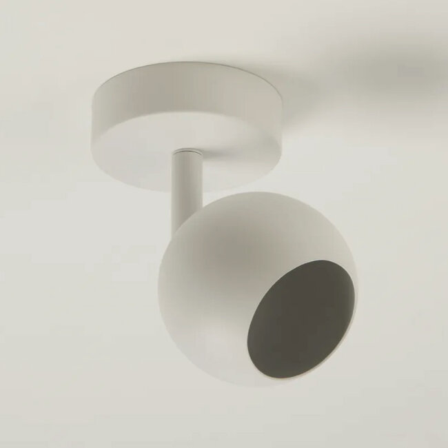 Lighting Collection Plafondlamp Apollo 1L - Wit