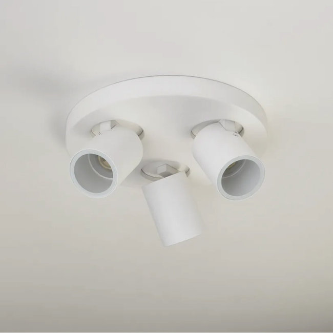 Lighting Collection Plafondlamp Selene 3L Rond - Wit