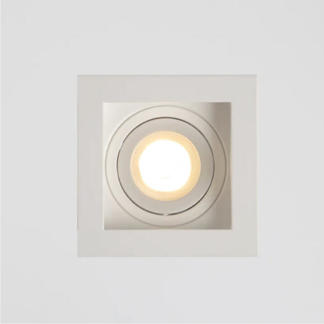 Lighting Collection Inbouwspot Grid 1L - Wit