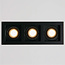 Lighting Collection Inbouwspot Grid 3L - Zwart