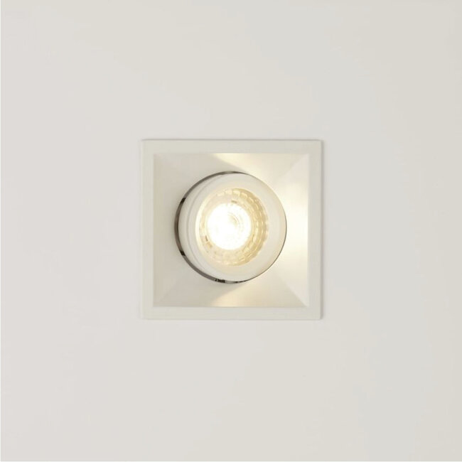 Lighting Collection Inbouwspot Slim Vierkant - Wit