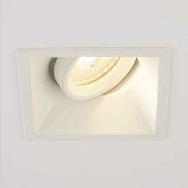 Lighting Collection Inbouwspot Slim Vierkant - Wit
