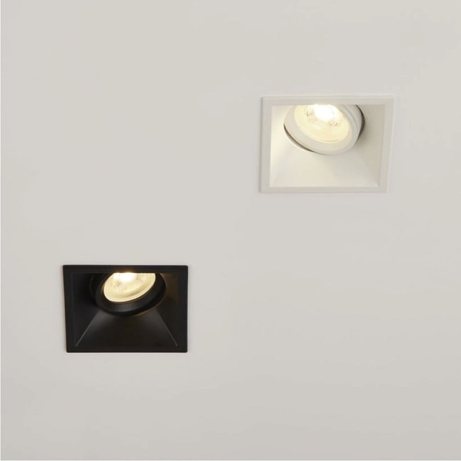 Lighting Collection Inbouwspot Slim Vierkant - Zwart
