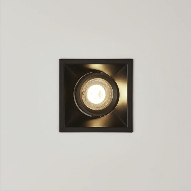 Lighting Collection Inbouwspot Slim Vierkant - Zwart