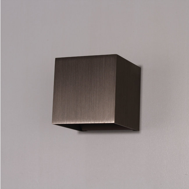HELDR! Wandlamp Kubus - Gun Metal