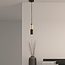 Searchlight Hanglamp Merrygold 1L - Zwart/Amber