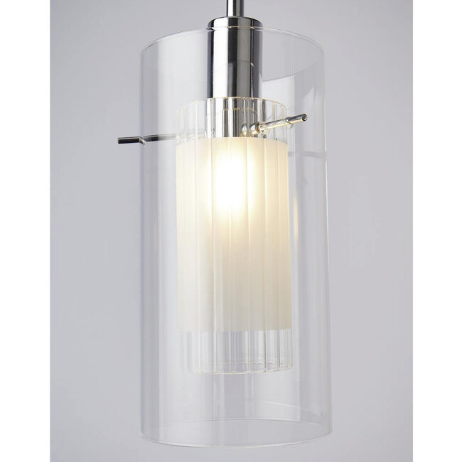 Searchlight Hanglamp Duo 1 3L - Transparant