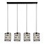 Searchlight Hanglamp Swirl 4L - Zwart/Goud