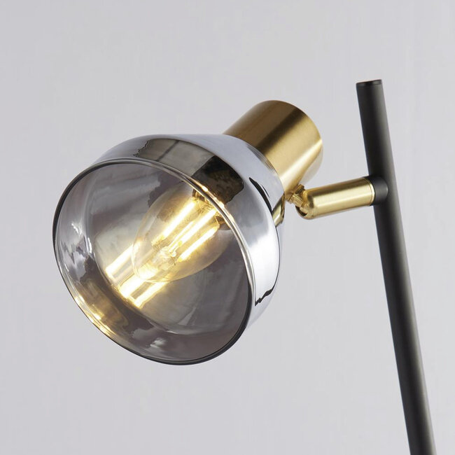 Searchlight Vloerlamp Westminster - Smoke/Goud