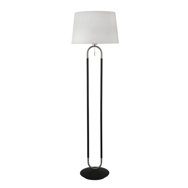 Searchlight Vloerlamp Jazz - Zwart/Zilver