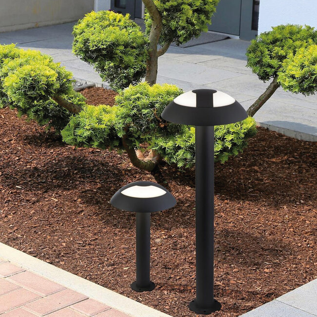 Searchlight Buitenlamp Mushroom 73cm LED - Donker Grijs