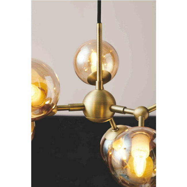Halo Design Hanglamp Atom 45cm - Amber/Brons