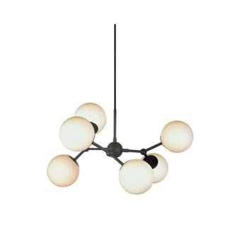 Halo Design Hanglamp Atom 57cm - Opaal/Zwart