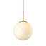 Halo Design Hanglamp Twist Ball 15cm - Opaal/Messing