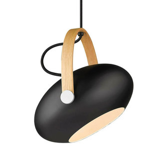 Halo Design Hanglamp DC 26cm - Zwart/Hout