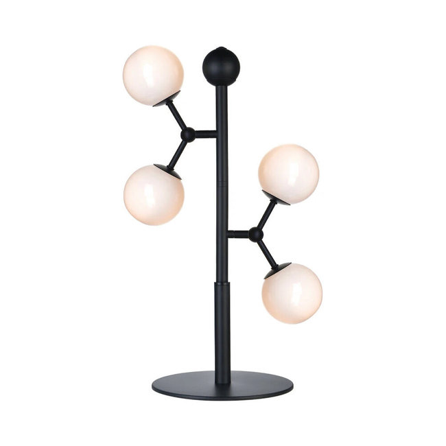 Halo Design Tafellamp Atom - Opaal/Zwart