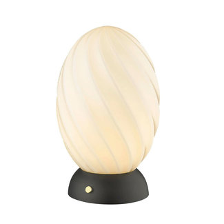 Halo Design Tafellamp Twist Egg - Opaal/Zwart