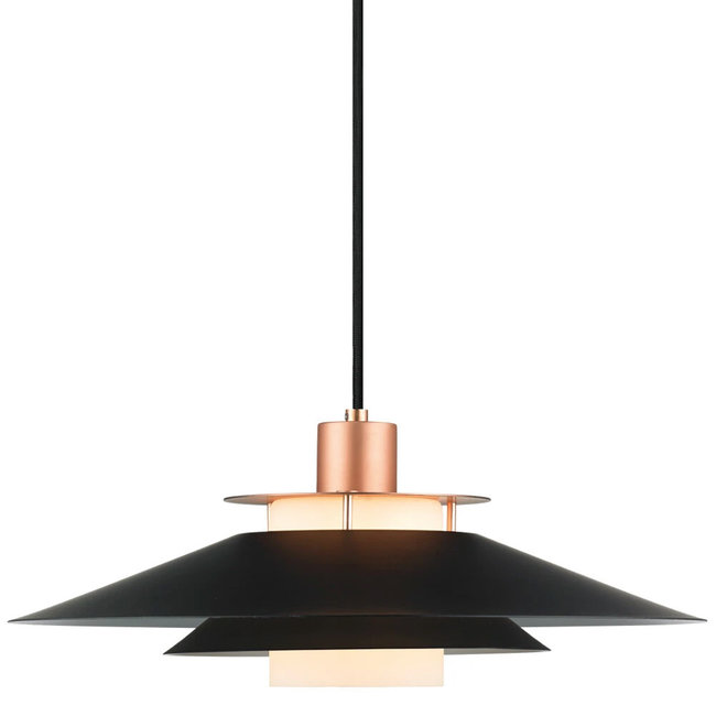 Halo Design Hanglamp Rivoli - Zwart/Koper