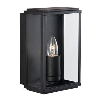 Searchlight Wandlamp Box - Zwart