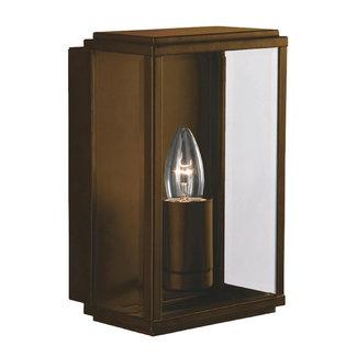 Searchlight Wandlamp Box - Rustiek Bruin