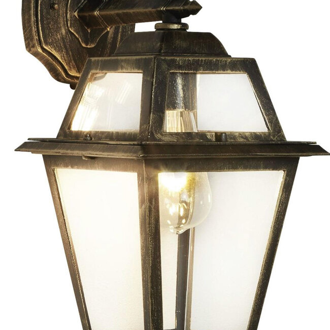 Searchlight Wandlamp New Orleans 1522 - Zwart/Brons