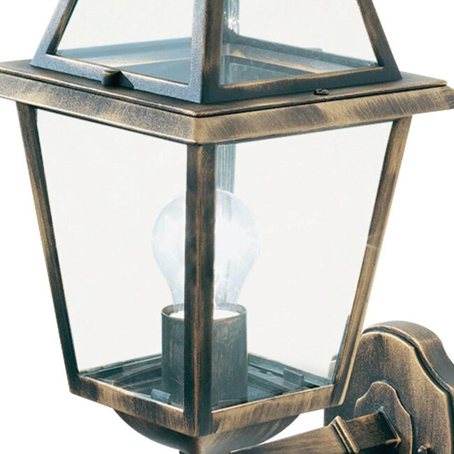 Searchlight Wandlamp New Orleans 1521 - Zwart/Brons