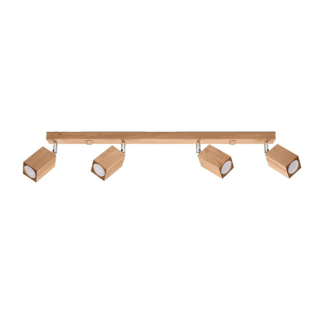 Sollux Plafondlamp Keke 4L - Hout