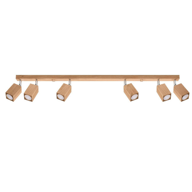 Sollux Plafondlamp Keke 6L - Hout