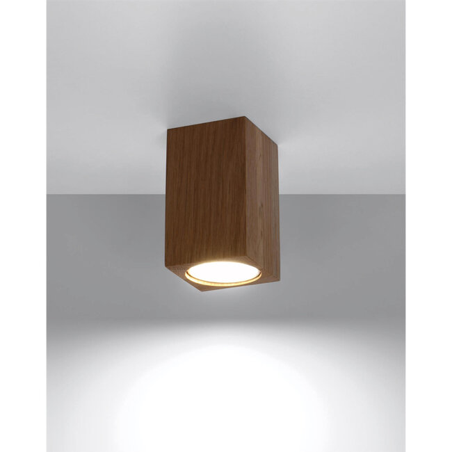 Sollux Plafondlamp Keke 10cm - Hout