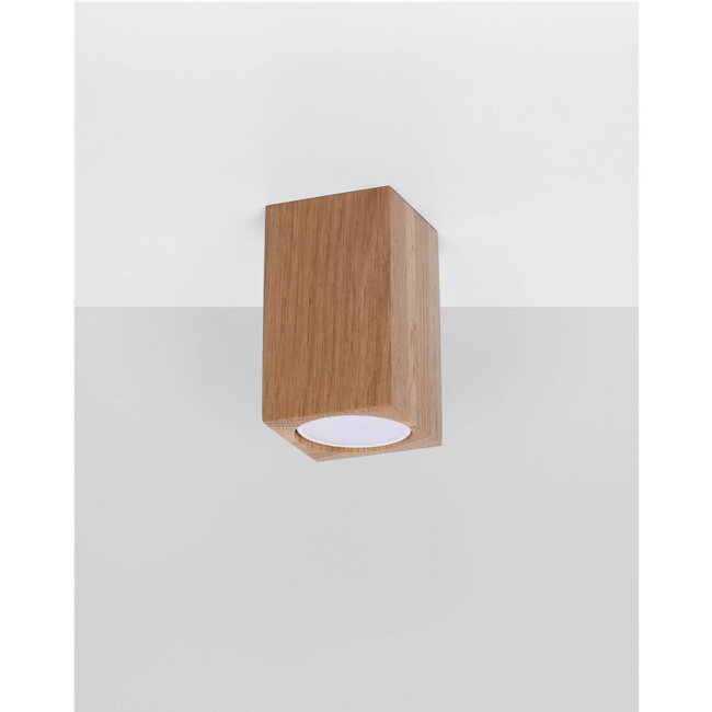 Sollux Plafondlamp Keke 10cm - Hout