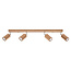 Sollux Plafondlamp Zeke 4L - Hout