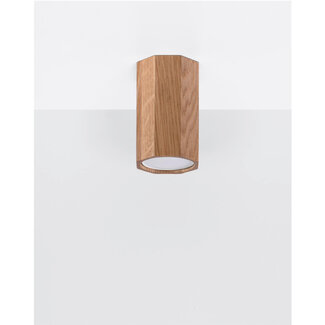 Sollux Plafondlamp Zeke 10cm - Hout